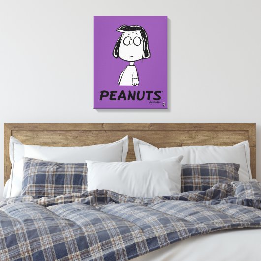 persistentie van pinda's | Marcie Canvas Afdruk (Insitu (Slaapkamer))