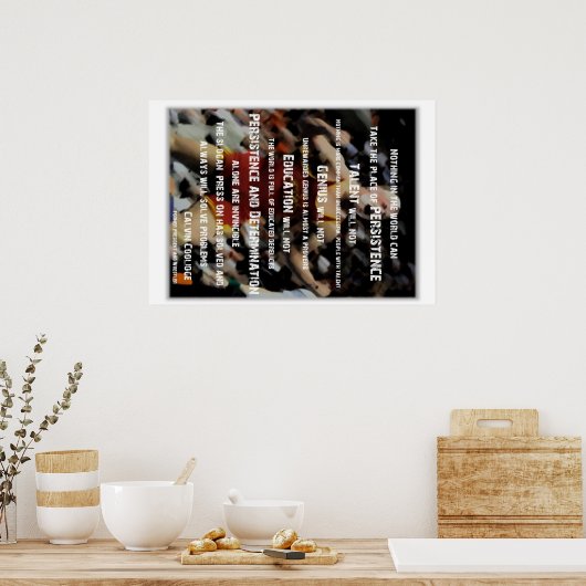 Persistentie - worsteling poster (Keuken)