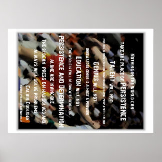 Persistentie - worsteling poster