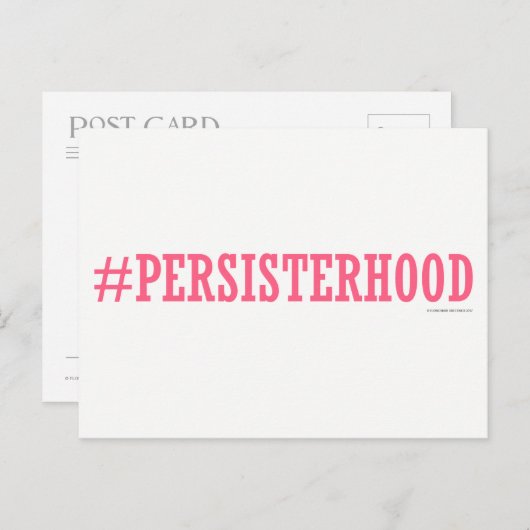 Persisterschap Briefkaart (Voorkant / Achterkant)