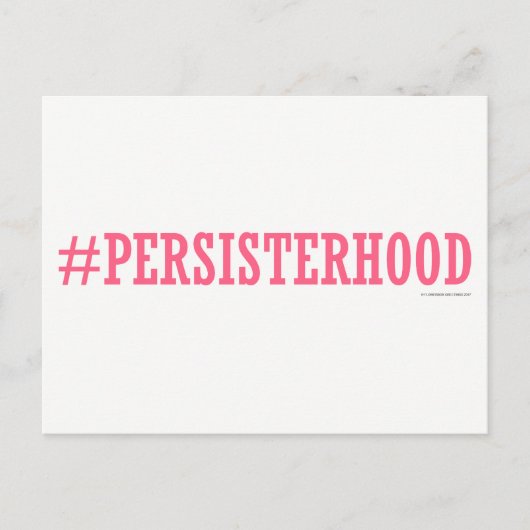 Persisterschap Briefkaart (Voorkant)