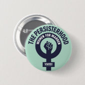 Persisterschap - Vrouwen voor Warren Ronde Button 5,7 Cm (Voorkant /achterkant)