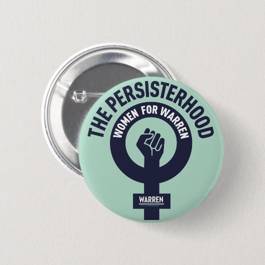 Persisterschap - Vrouwen voor Warren Ronde Button 5,7 Cm (Voorkant /achterkant)