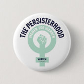 Persisterschap - Vrouwen voor Warren - Ronde Button 5,7 Cm (Voorkant)