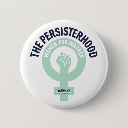 Persisterschap - Vrouwen voor Warren - Ronde Button 5,7 Cm (Voorkant)