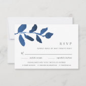 Perskaart voor maaltijdkeuze in geperste botanisch RSVP kaartje (Voorkant)