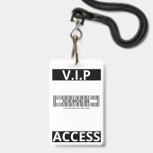 Perskaart Werknemer Badge (Achterkant met lanyard)