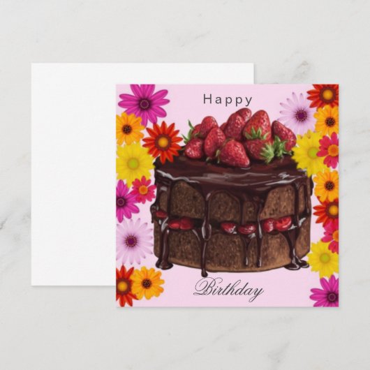 Perskoeken en bloemen (Voorkant / Achterkant)