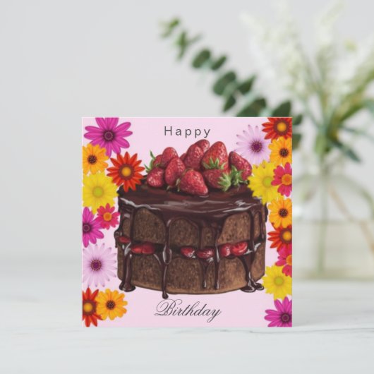 Perskoeken en bloemen (Staand voorkant)