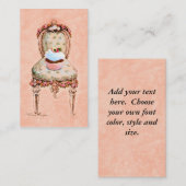 perskoeken en Visitekaartjes van Victoriaans stoel (Voorkant / Achterkant)