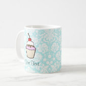 perskoeken; schattig koffiemok (Voorkant links)