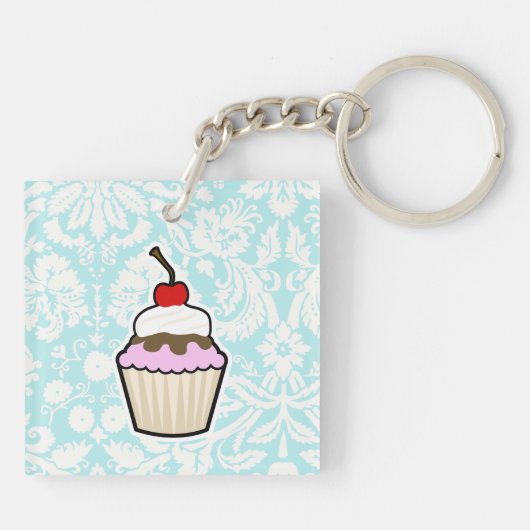 perskoeken; schattig sleutelhanger (Achterkant)