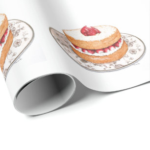  perskoeken voor aardbeien cadeaupapier