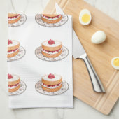 perskoeken voor aardbeien theedoek (Quarter Fold)