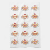  perskoeken voor aardbeien theedoek (Verticaal)