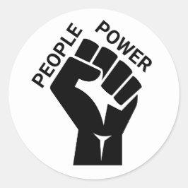 Perskracht Ronde Sticker