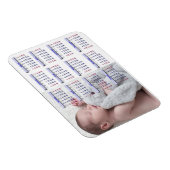 Persoanlize 2017 Mini Fkoelkast Magnet Calendar Magneet (Rechterzijde)