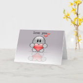 Persoanlize Cute "Love You" Kaart (Gele Bloem)