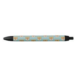 Persolanized Funny Hipster Corgi Zwarte Inkt Pen