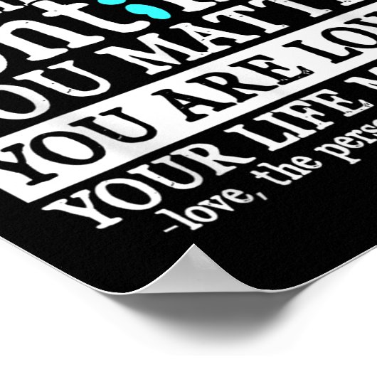 Person Behind Me Suicide Prevention &amp; Depressi Poster (Hoek)