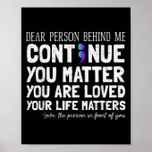 Person Behind Me Suicide Prevention &amp; Depressi Poster (Voorkant)