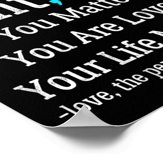 Person Behind Me Suicide Prevention And Depression Poster (Hoek)