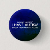 Person First Autism Button (Voorkant)