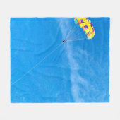 Person paragliding outdoors fleece deken (Voorkant (Horizontaal))
