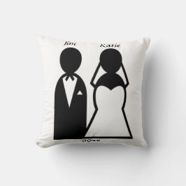 Person Piccon Wedding Couple Silhouette aanpassen Kussen
