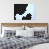 Person Praying Canvas Afdruk (Insitu (Slaapkamer))