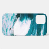 Person surfboard met oceaangolven Case-Mate iPhone case (Achterkant (horizontaal))