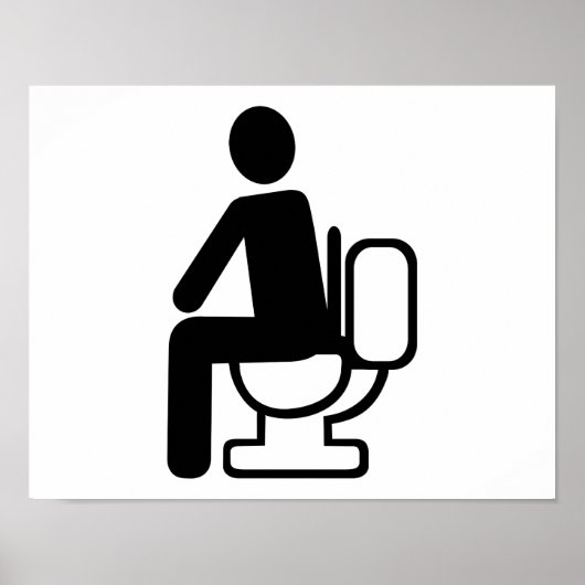 Person toilet poster (Voorkant)