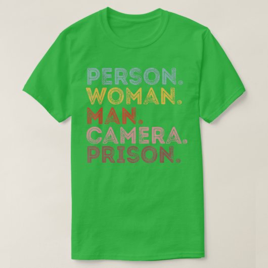 Person Woman Man Camera Prison - 12  T-shirt (Design voorkant)