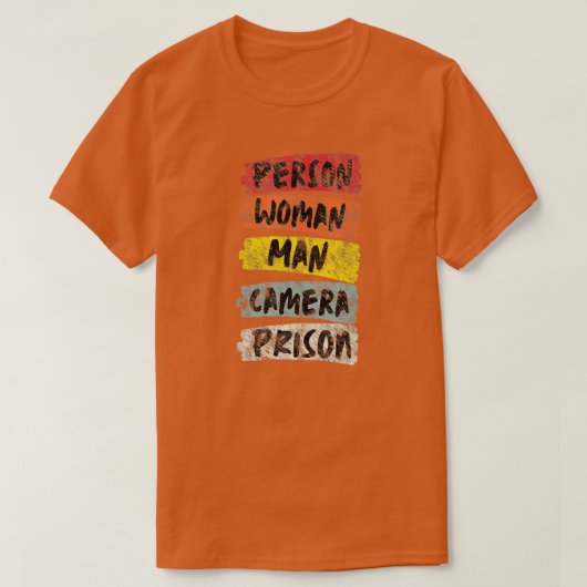 Person Woman Man Camera Prison - 14 T-shirt (Design voorkant)