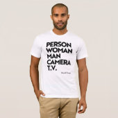 PERSON WOMAN MAN CAMERA T.V. T-SHIRT (Voorkant volledig)