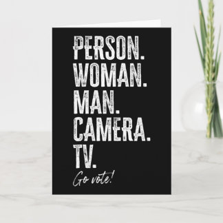 Person. Woman. Man. Camera. Tv. Go Vote Anti Trump Kaart