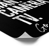 Person. Woman. Man. Camera. Tv. Go Vote Anti Trump Poster (Hoek)