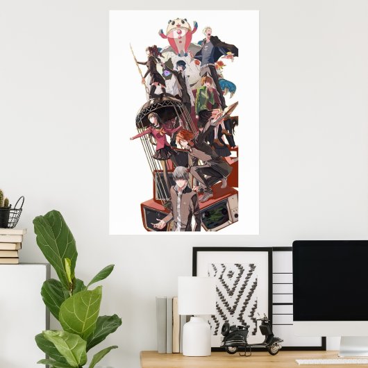 persona 4 team poster (Thuiskantoor)
