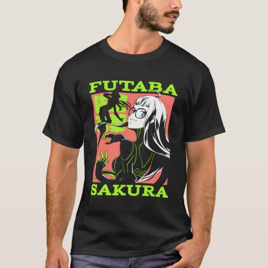 Persona 5 Futaba Sakura Collage T-shirt (Voorkant)