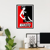 Persona 5 Makoto Niijima Celeb Poster (Thuiskantoor)
