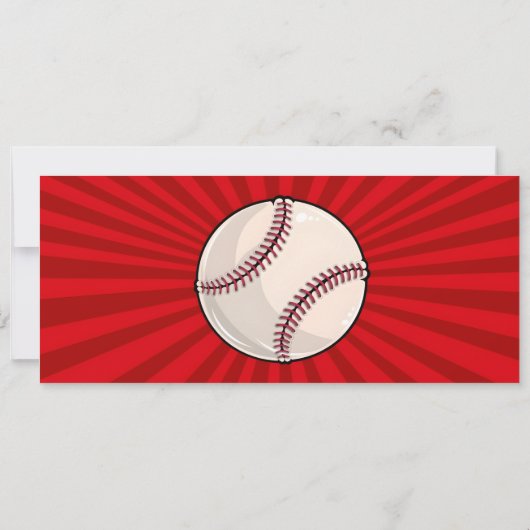 Persona Baseball ticket verjaardag Kaart (Achterkant)