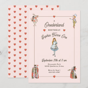 personages Alice in Onederland Verjaardag Kaart