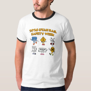 Personages van de Week van de Spoorwegveiligheid T-shirt