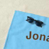 PersonaIized ik heb vandaag Poo Emoji gepoold op b Strandlaken (In situ)