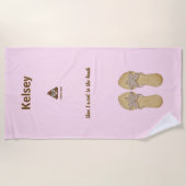 PersonaIized ik heb vandaag Poo Emoji gepoold op b Strandlaken (Voorkant)