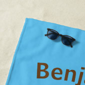 PersonaIized ik heb vandaag Poo Emoji gepoold op b Strandlaken (In situ)