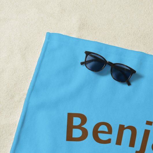 PersonaIized ik heb vandaag Poo Emoji gepoold op b Strandlaken (In situ)