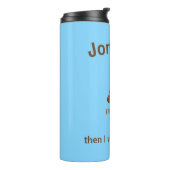 PersonaIized ik heb vandaag Poo Emoji gepoold op b Thermosbeker (Gedraaid links)