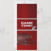 Personal American Football Game Ticket Verjaardag Kaart (Achterkant)