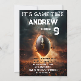 Personal American Football Invitation Kaart